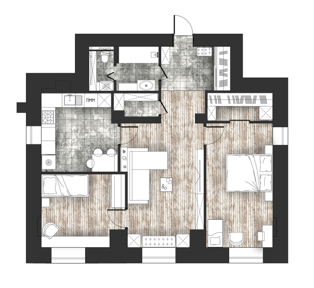 План с расстановкой мебели План с расстановкой мебели