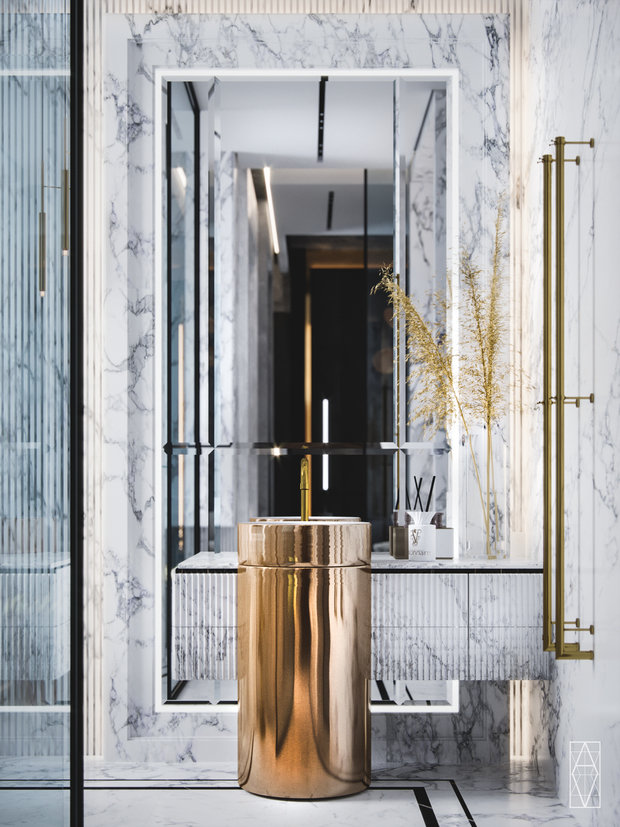 Фото из портфолио Интерьер кв в Москве 180м2 – фотографии дизайна интерьеров на INMYROOM