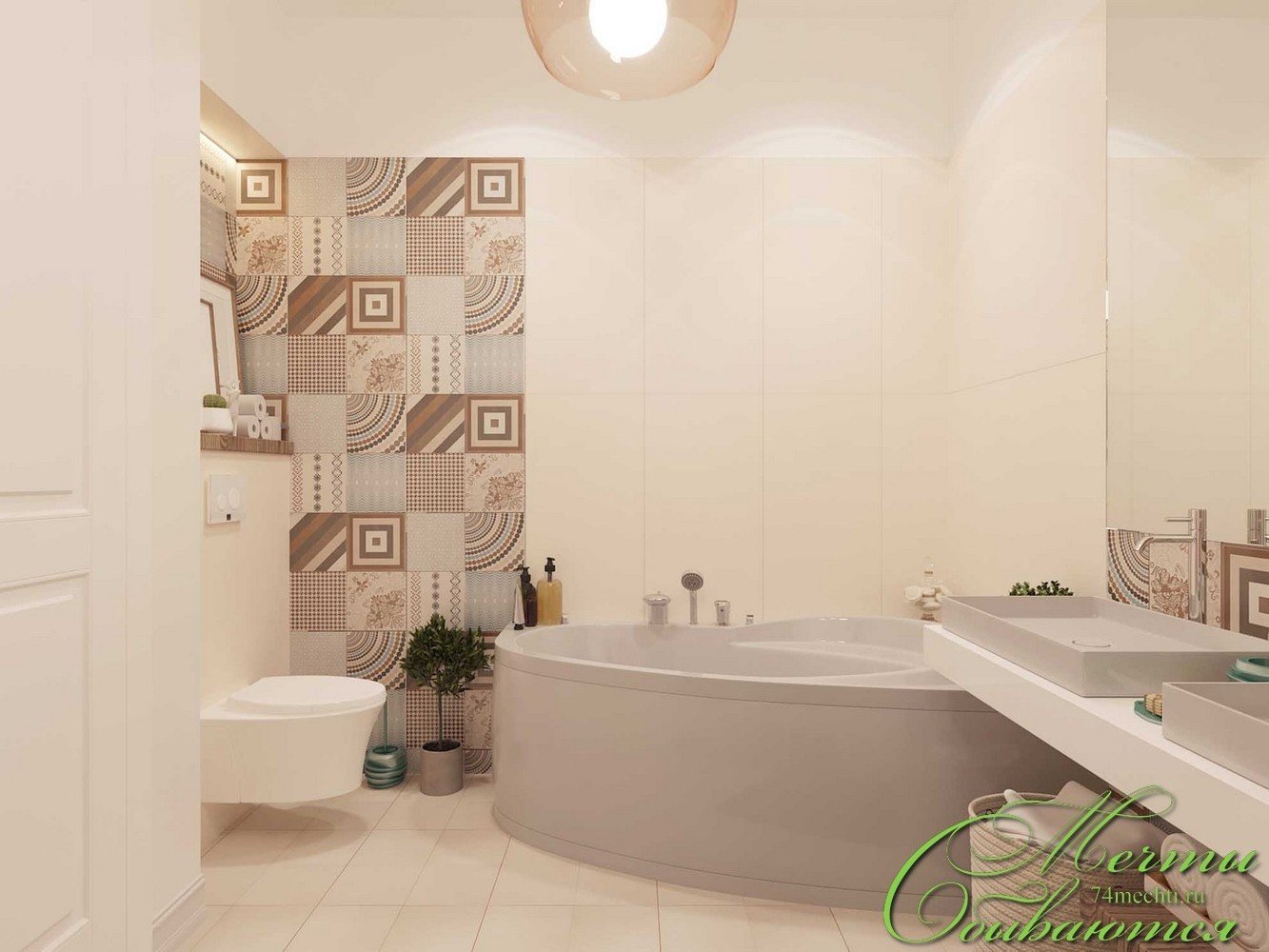 Фото из портфолио Лёгкая неоклассика в ванных комнатах – фотографии дизайна интерьеров на INMYROOM Фото из портфолио Лёгкая неоклассика в ванных комнатах – фотографии дизайна интерьеров на INMYROOM