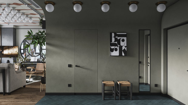 Фотография: Прихожая в стиле Лофт, Эклектика, Квартира, Проект недели, Москва, Макс Жуков, To Taste, 3 комнаты, 60-90 метров – фото на INMYROOM