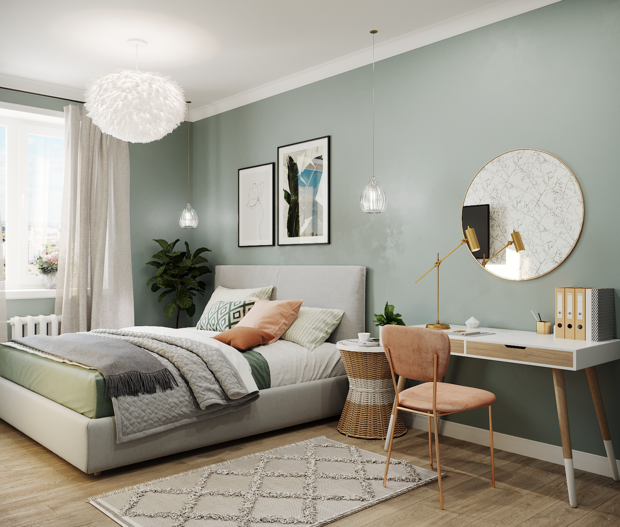 Фото из портфолио Однокомнатная квартира 39м2 – фотографии дизайна интерьеров на INMYROOM