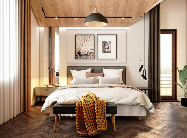 Фото из портфолио Дизайн дома в тёплых тонах восточных специй – фотографии дизайна интерьеров на INMYROOM