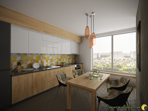 Фото из портфолио Living / Kitchen – фотографии дизайна интерьеров на INMYROOM