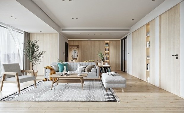 Фото из портфолио Безмятежно стильный интерьер в белых и деревянных тонах – фотографии дизайна интерьеров на INMYROOM