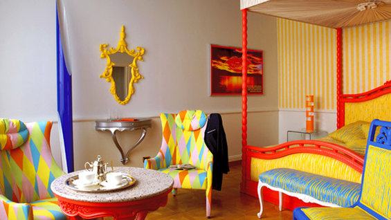 Фотография: Спальня в стиле Прованс и Кантри, Эклектика, Италия, Дома и квартиры, Городские места, Отель, Ампир, Барокко – фото на INMYROOM