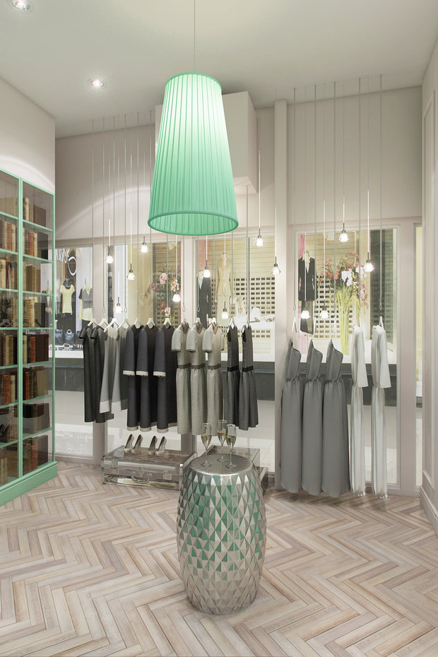 Фото из портфолио Интерьер магазина женской одежды – фотографии дизайна интерьеров на INMYROOM