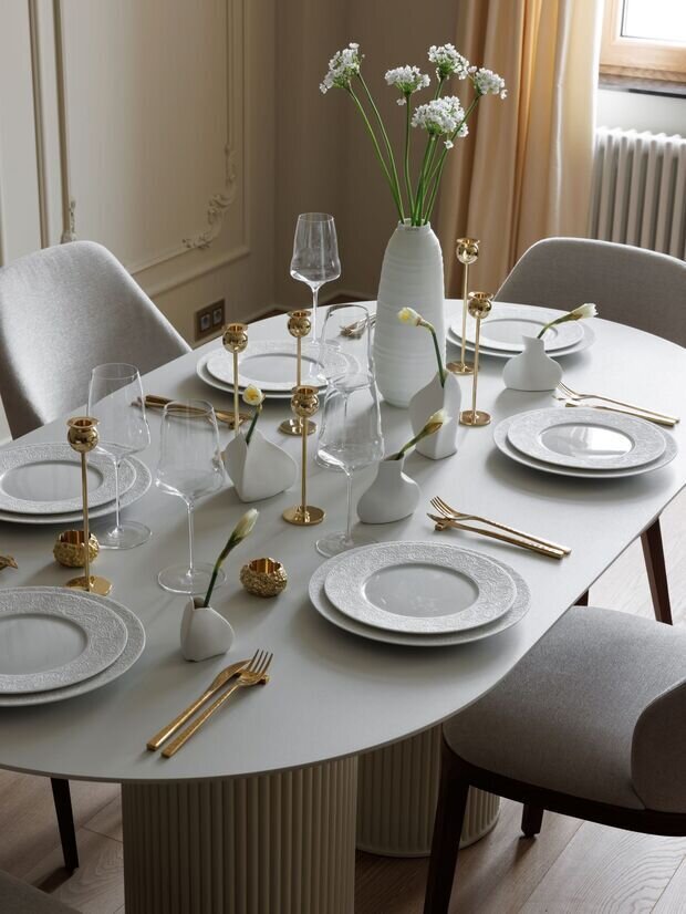 Фотография: Кухня и столовая в стиле Классический, Современный, Квартира, Проект дня, Санкт-Петербург, 3 комнаты, Более 90 метров, Елена Лебедева – фото на INMYROOM