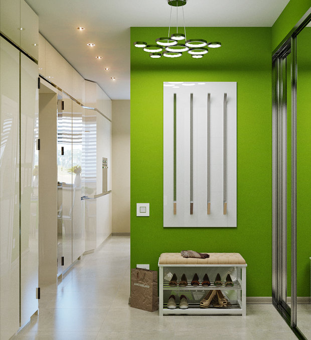 Фото из портфолио Свежий интерьер для кухни и прихожей – фотографии дизайна интерьеров на INMYROOM