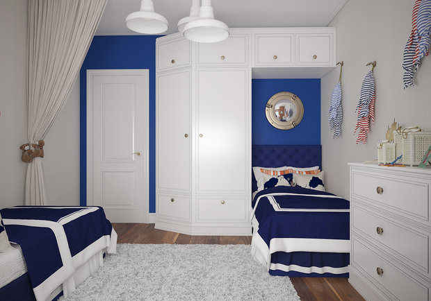 Фотография: Детская в стиле Прованс и Кантри, Лофт, Современный, Квартира, Проект недели, Москва, Студия 3.14, Тимур Абдрахманов, Ирина Леготкина, новостройка, Монолитный дом, 3 комнаты, 60-90 метров – фото на INMYROOM