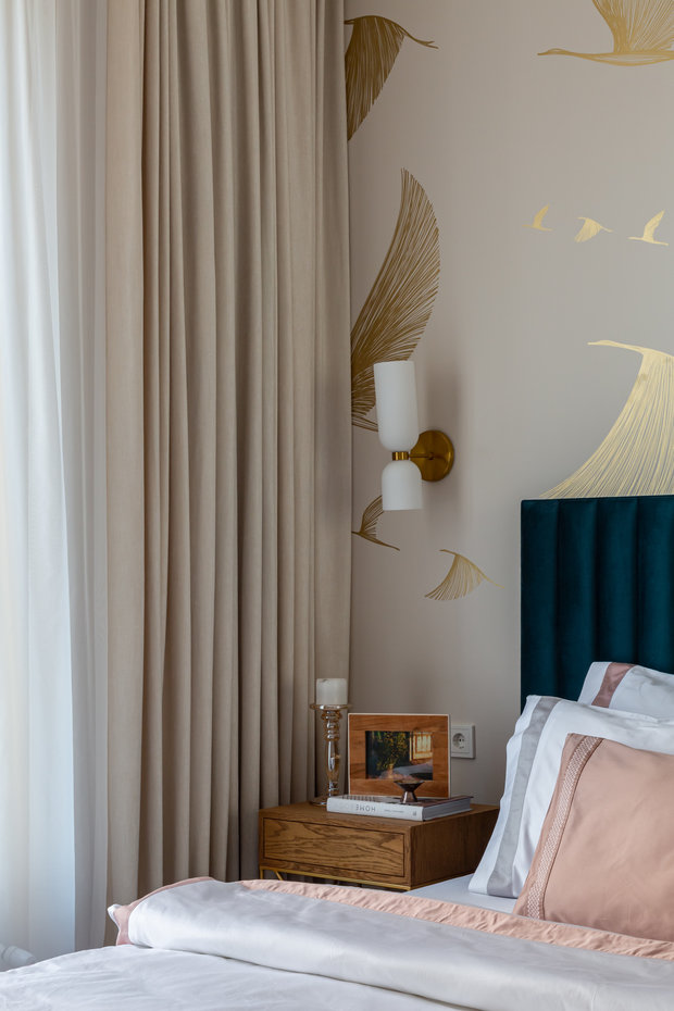 Фотография: Спальня в стиле Современный, Проект недели, Москва, 4 и больше, Более 90 метров, Анастасия Гладышева – фото на INMYROOM