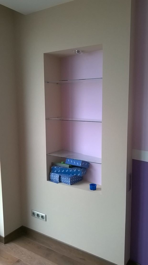 Фото из портфолио Стеклянные полки – фотографии дизайна интерьеров на INMYROOM