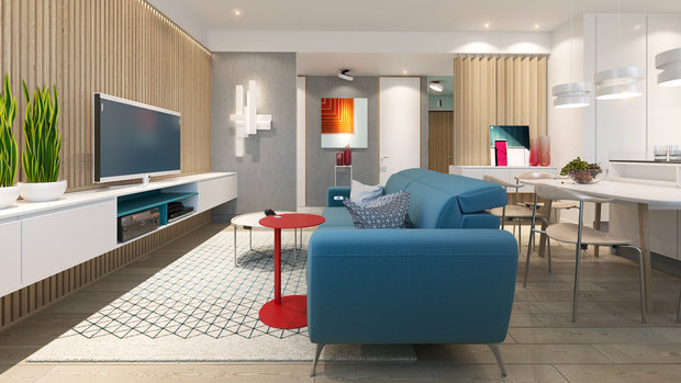 Фото из портфолио Квартира на Фермском шоссе – фотографии дизайна интерьеров на INMYROOM