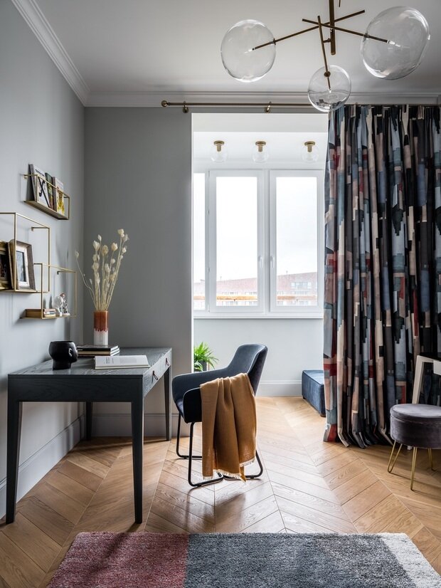 Фотография: Кабинет в стиле Классический, Современный, Квартира, Проект дня, Москва, Инна Величко, 4 и больше – фото на INMYROOM