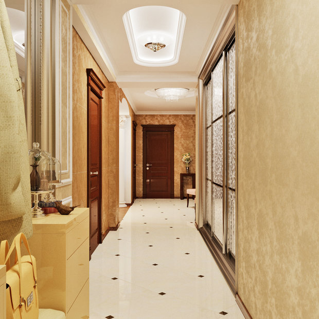 Фото из портфолио Роскошь и комфорт неоклассики - интерьер для гостиной и прихожей – фотографии дизайна интерьеров на INMYROOM