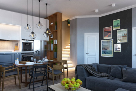 ТАУНХАУС, КЕМБРИДЖ 135М2, LOFT