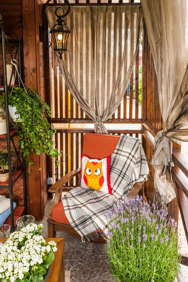 Фото из портфолио Проект "Альпийский дух на веранде" для "Фазенды" на 1-м канале – фотографии дизайна интерьеров на INMYROOM