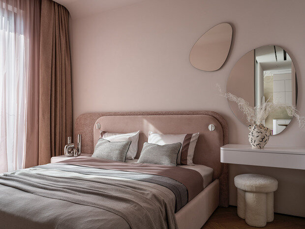 Фотография: Спальня в стиле Современный, Квартира, Проект дня, Москва, 3 комнаты, 40-60 метров, Анастасия Ковальчук – фото на INMYROOM