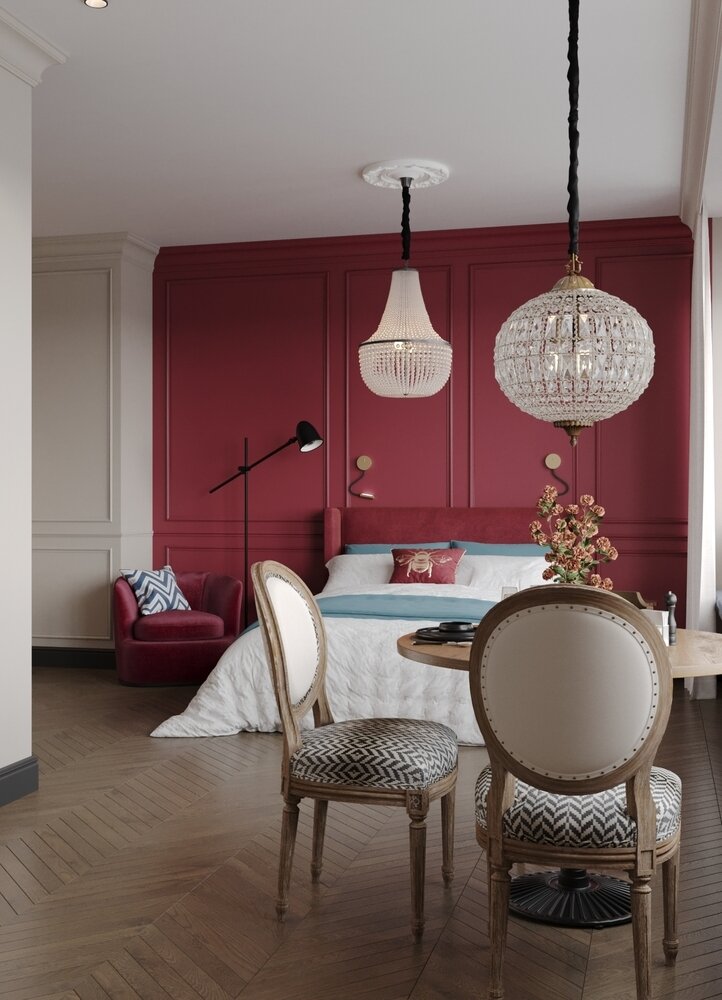 Фотография: Спальня в стиле Классический, Современный, Эклектика, Квартира, Студия, Проект дня, Москва, до 40 метров, Ира Носова – фото на INMYROOM