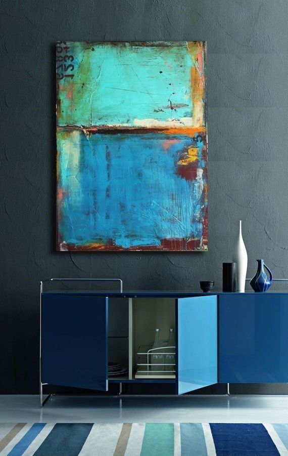 Фотография: Кухня и столовая в стиле Лофт, Декор интерьера, Декор, абстрактная живописть в интерьере, абстрактное искусство в интерьере – фото на INMYROOM