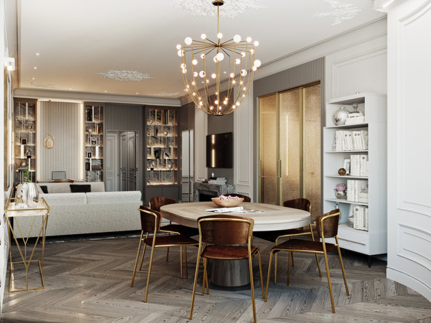 Фото из портфолио Проект квартиры в Москве для молодой пары – фотографии дизайна интерьеров на INMYROOM