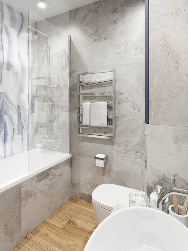Фото из портфолио В оттенках синего – фотографии дизайна интерьеров на INMYROOM