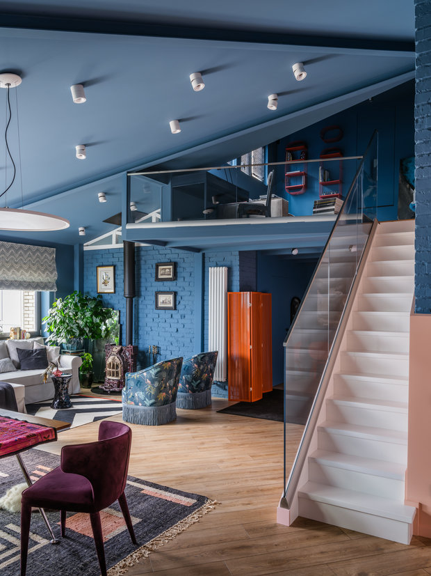 Фотография: Гостиная в стиле Эклектика, Квартира, Проект недели, Краснодар, 3 комнаты, Более 90 метров, Aldo&Aldo, Ярослав Алдошин, Елена Алдошина – фото на INMYROOM