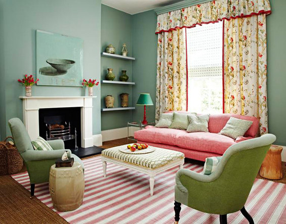 Фотография: Гостиная в стиле Прованс и Кантри, Декор интерьера, DIY, Цвет в интерьере – фото на INMYROOM