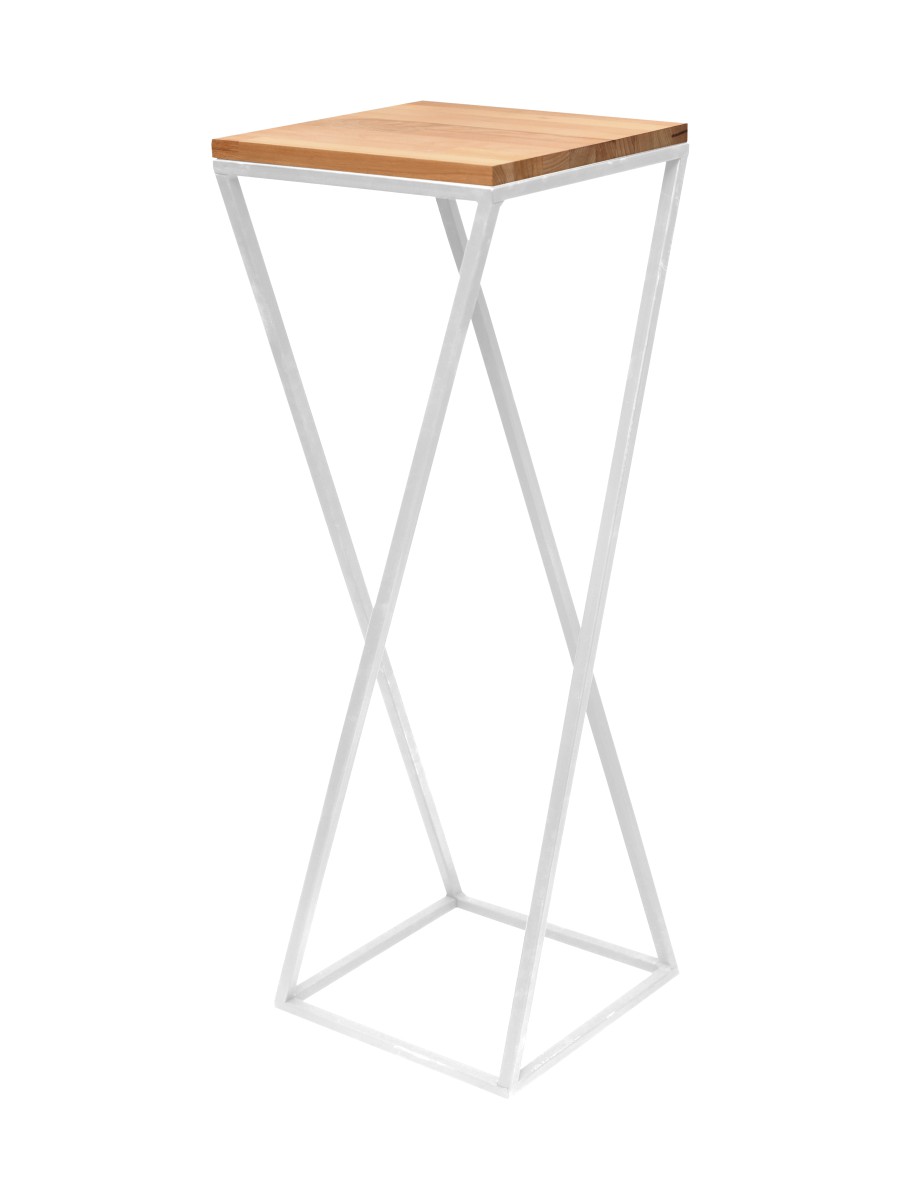 Столик для цветов Loft 100 бело-коричневого цвета