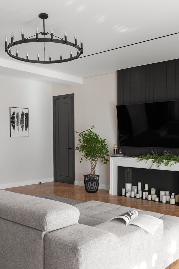 Фотография: Гостиная в стиле Современный, Минимализм, Эко, Дом, Проект недели, Дом и дача, Казахстан, 4 и больше, Более 90 метров, Алматы, Юлия Кравцова – фото на INMYROOM