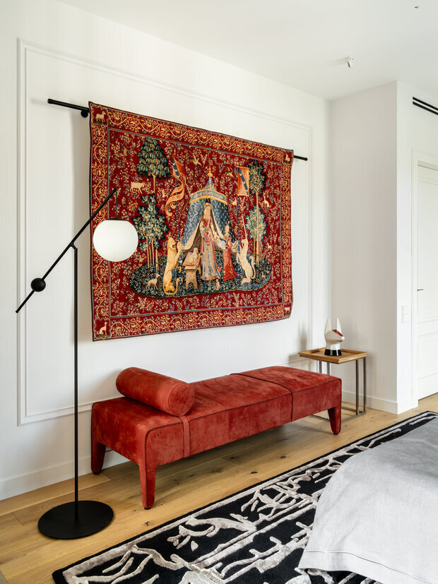 Фотография: Спальня в стиле Современный, Квартира, Проект дня, Москва, 3 комнаты, Более 90 метров, Эксклюзивные проекты, Александр Сенчугов – фото на INMYROOM