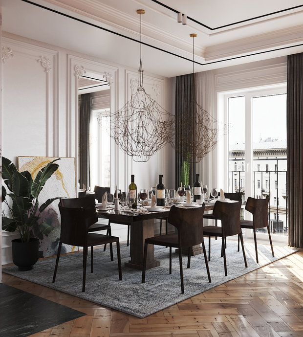 Фото из портфолио Стол в гостиной - 3D визуализация – фотографии дизайна интерьеров на INMYROOM