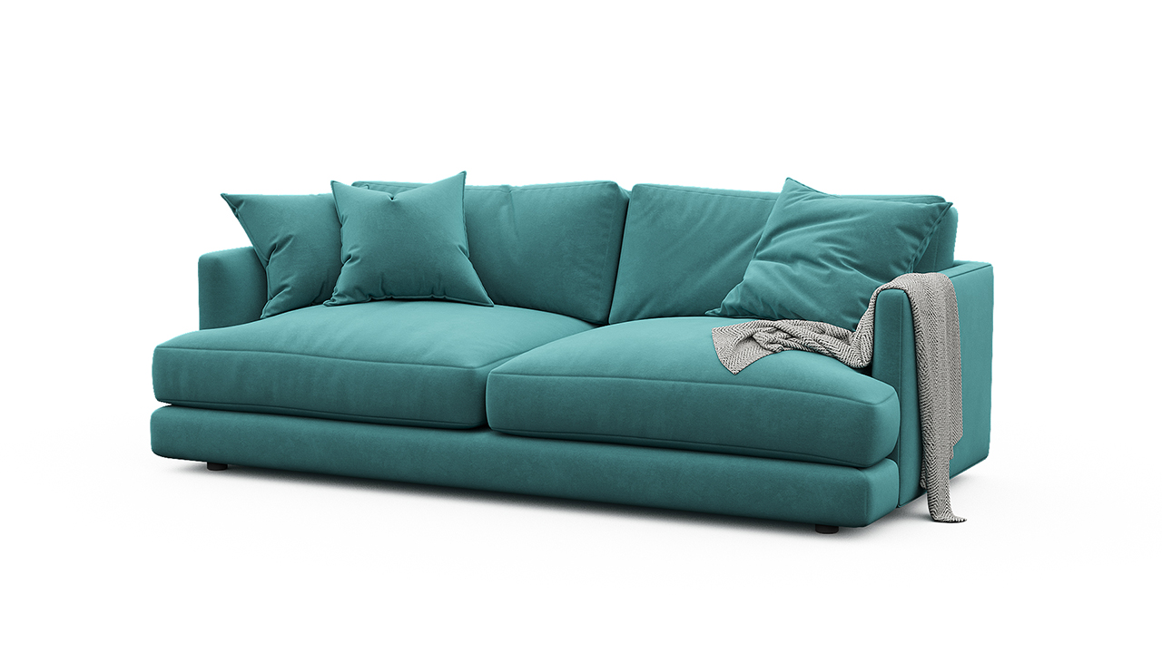 Диван-кровать Ибица голубого цвета