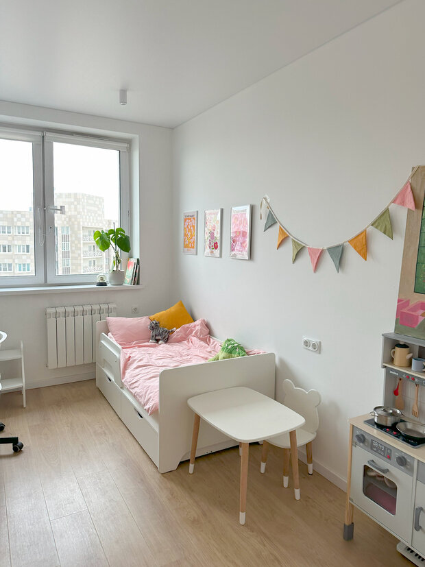 Фотография: Детская в стиле Скандинавский, Современный, Квартира, Москва, Ремонт на практике, 2 комнаты, 60-90 метров – фото на INMYROOM