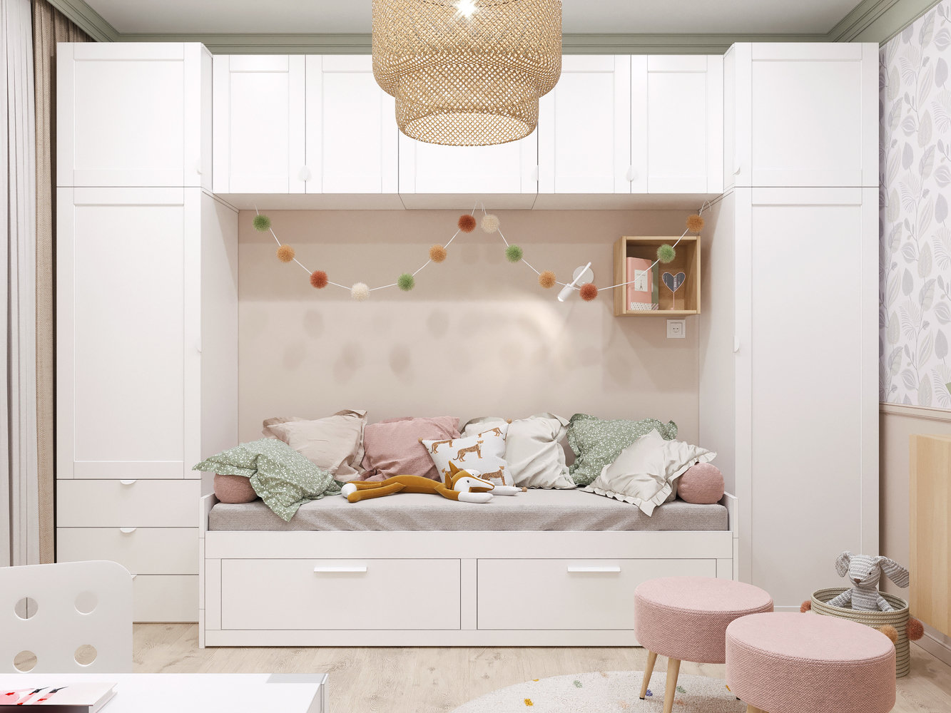 Фотография: Детская в стиле Скандинавский, Современный, Прихожая, Квартира, Проект недели, Ленинградская область, Панельный дом, 3 комнаты, 40-60 метров – фото на INMYROOM