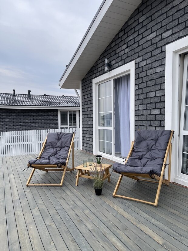 Фотография: Терраса в стиле Современный, Дом, Проект дня, Дом и дача, 3 комнаты, 60-90 метров, Ирина Куликова, Анна Королева, Олеся Ивашкина – фото на INMYROOM