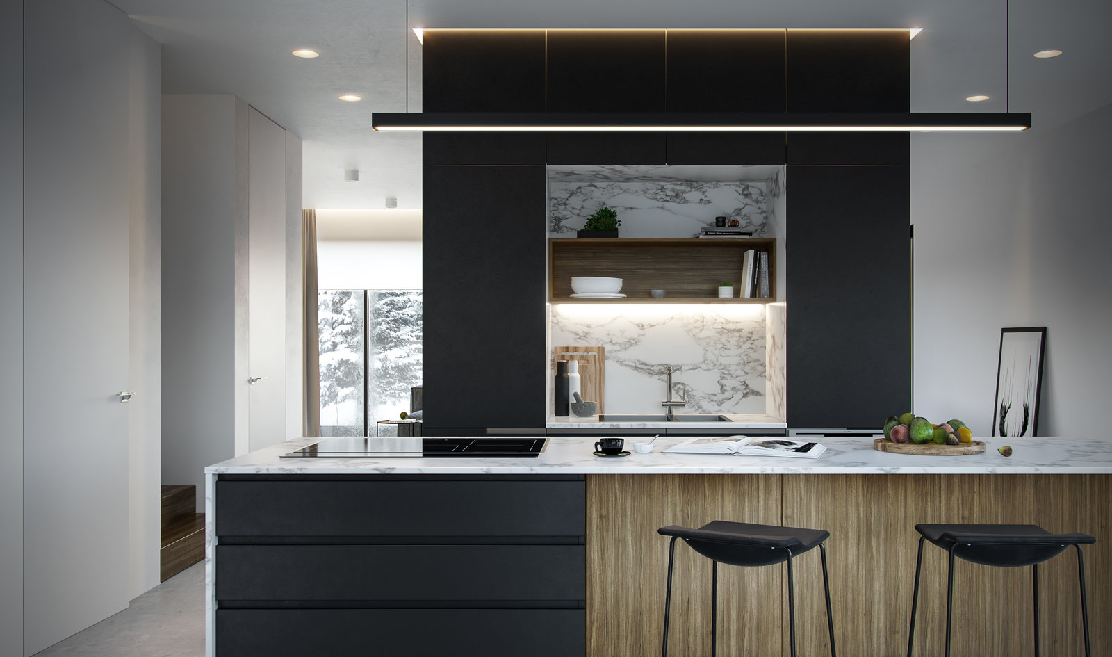 Фотография: Кухня и столовая в стиле Современный, Дом, Минимализм, Проект дня, Санкт-Петербург, Дом и дача, Более 90 метров, M2A2 – фото на INMYROOM Фотография: Кухня и столовая в стиле Современный, Дом, Минимализм, Проект дня, Санкт-Петербург, Дом и дача, Более 90 метров, M2A2 – фото на INMYROOM