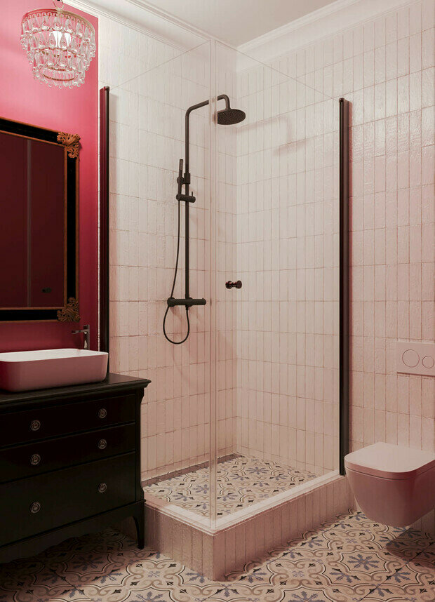 Фотография: Ванная в стиле Классический, Современный, Эклектика, Квартира, Студия, Проект дня, Москва, до 40 метров, Ира Носова – фото на INMYROOM