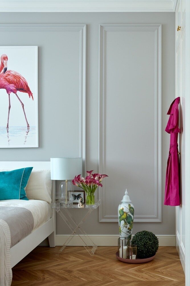 Фотография: Спальня в стиле Современный, Классический, Квартира, Проект недели, Москва, 2 комнаты, Виктория Власова – фото на INMYROOM