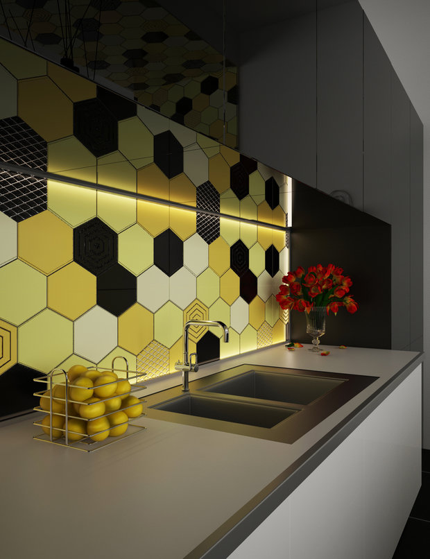 Фото из портфолио Конкурс настенной плитки STYLE YOUR TILE – фотографии дизайна интерьеров на INMYROOM