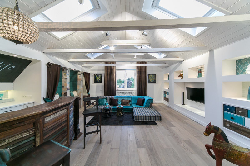 Фотография: Гостиная в стиле Прованс и Кантри, Скандинавский, Современный, Интерьер комнат, Дача, Дачный ответ, Мансарда – фото на INMYROOM Фотография: Гостиная в стиле Прованс и Кантри, Скандинавский, Современный, Интерьер комнат, Дача, Дачный ответ, Мансарда – фото на INMYROOM