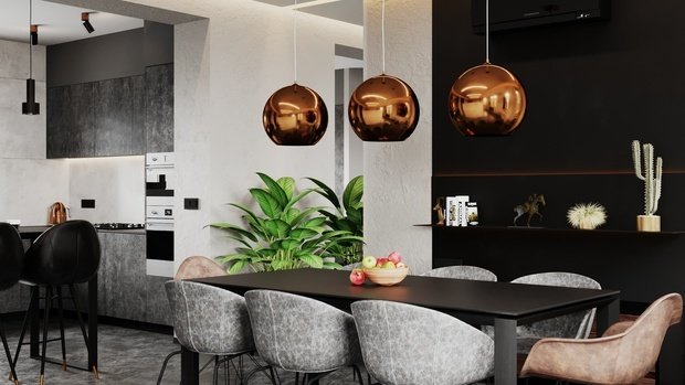 Фото из портфолио Жилой дом в Москве 240 m2 – фотографии дизайна интерьеров на INMYROOM