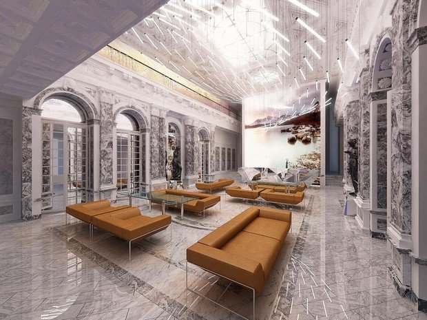 Фото из портфолио Зона Reception.Офисный центр. Москва – фотографии дизайна интерьеров на INMYROOM