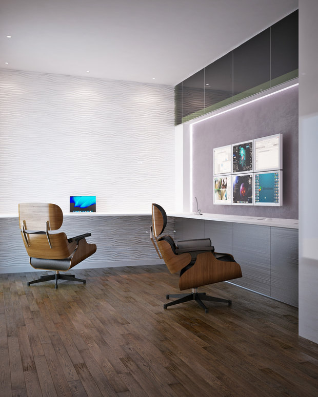 Фото из портфолио Проект реконструкция двухэтажной квартиры на Мичуринском проспекте. – фотографии дизайна интерьеров на INMYROOM