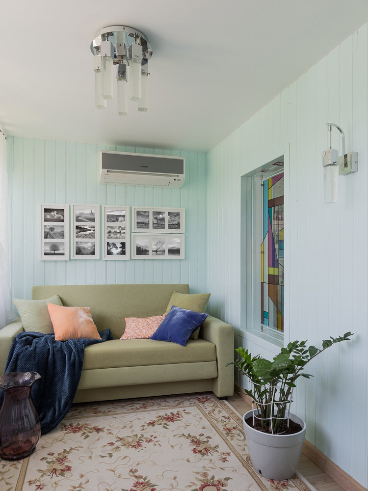 Фотография: Гостиная в стиле Скандинавский, Проект недели, Дача, Самара, 3 комнаты, 40-60 метров, Елена Сергеева – фото на INMYROOM