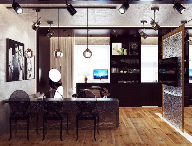 Фото из портфолио Хрущевка на Советской – фотографии дизайна интерьеров на INMYROOM