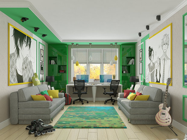 Фото из портфолио концепция детской для подростков – фотографии дизайна интерьеров на INMYROOM