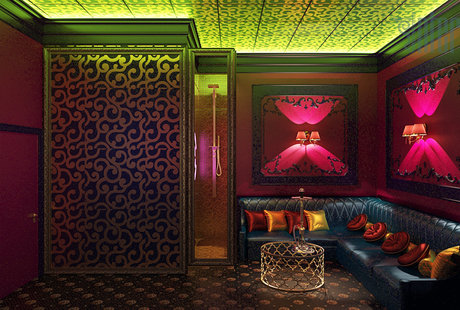 Интерьер приват комнат Elite mens club Духлесс, 3D