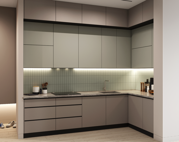 Фотография: Кухня и столовая в стиле Минимализм, Современный, Квартира, Проект недели, Москва, 4 и больше, Более 90 метров, Texture Design – фото на INMYROOM