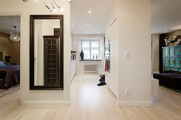 Фотография: Прихожая в стиле Эклектика, Малогабаритная квартира, Квартира, Швеция, Дома и квартиры – фото на INMYROOM