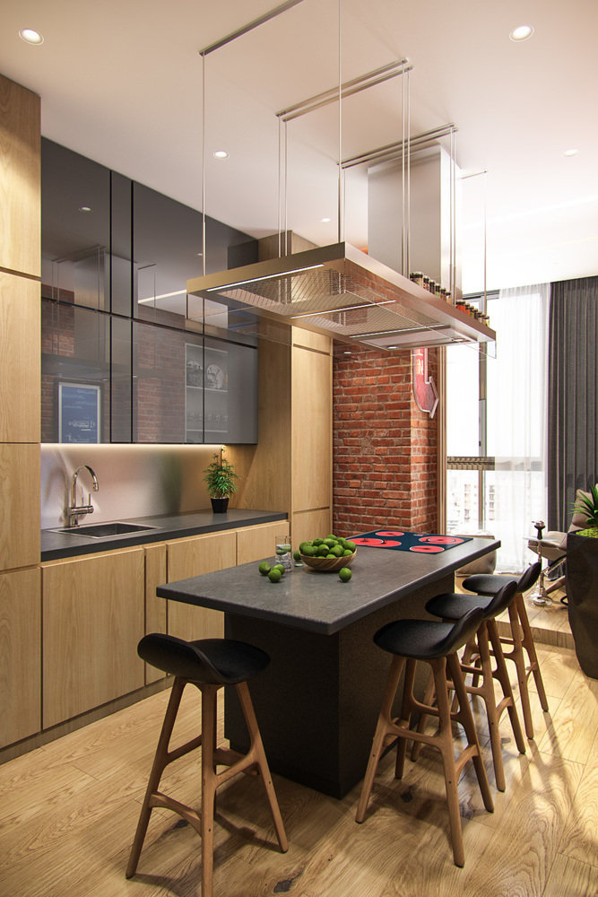 Фото из портфолио Квартира для молодой семьи в стиле лофт – фотографии дизайна интерьеров на INMYROOM Фото из портфолио Квартира для молодой семьи в стиле лофт – фотографии дизайна интерьеров на INMYROOM